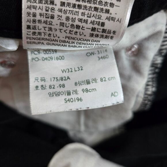 Levi's 559 Men 32X32 (34X30) Black Straight Leg Jeans - Picture 9 of 13